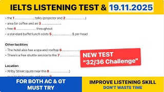 IELTS Listening Practice Test | Full Test with Answers & Transcript (19 Nov 2025)