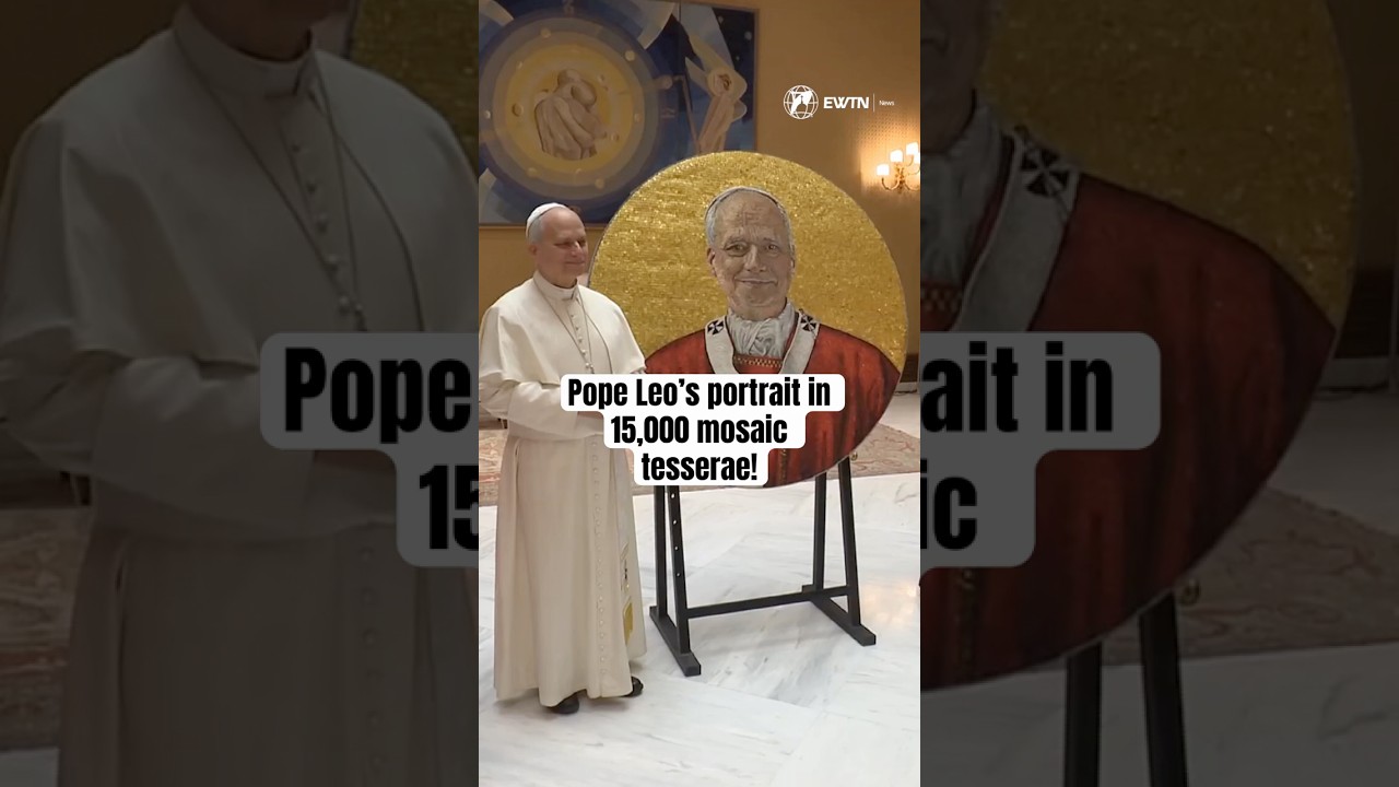 Pope Leo’s official Papal Portrait in Mosaic for Basilica of St. Paul’s Outside the Walls