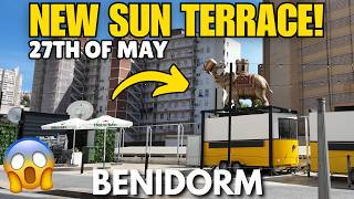 Benidorm - BRAND *NEW* Sun Terrace & Bars in Calle Derramador! 😱🍺
