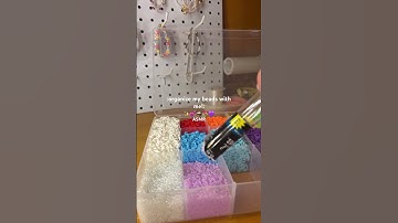 Organize me beads with me!💕✨🌷#viralvideo #claybracelet #shortvideo #smallbusiness #bracelet #etsy