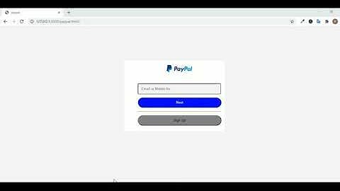 Design login page look like paypal by using HTML and css.