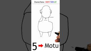 Motu Drawing From Motu Patlu Cartoon - Motu Patlu Drawing Easy -