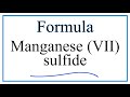 Manganese and Sulfide Compounds