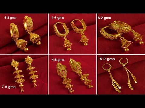 Bollywood Indian Women Wedding Gold Hoop Earrings | Hoop Earrings | Drop Dangle Earrings |