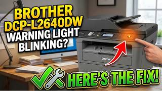 Brother DCP L2640DW Warning Light Blinking Here's the Fix