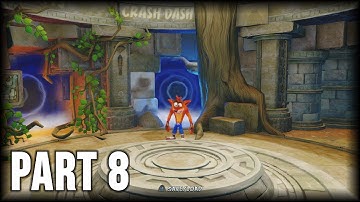 Crash Bandicoot 2 (N. Sane Trilogy) - 100% Walkthrough Part 8 [PS4] – Crash Dash (Clear Gem)