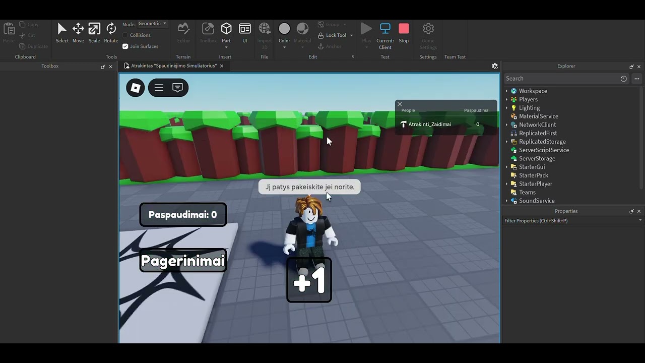 Atrakintas "Spaudinėjimo Simuliatorius"