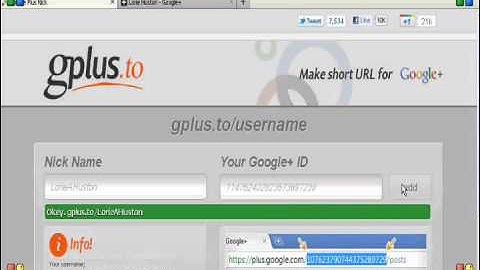 How to Create a Google Plus Vanity URL