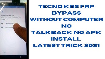 Tecno kb2 frp Bypass/Google account remove without computer