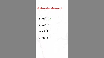 dimensional formula of torque