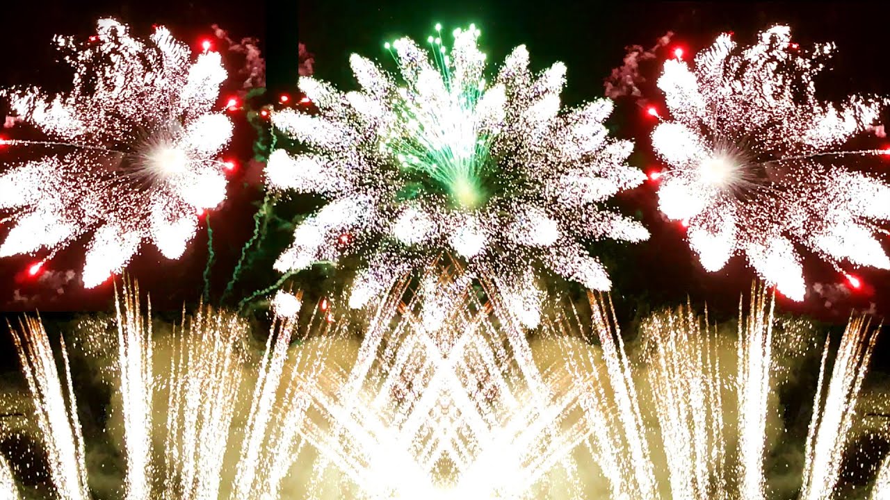 Pokaz fajerwerków na weselu, Pałac Wiejce 6.08.2016