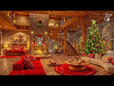 Soothing Christmas Ambience 🌲Instrumental Christmas Music With Fireplace🔥 Relaxing Christmas Music