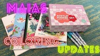 Maias Coloring Updates! Arrtx Edition Ep. #40 / Adult Coloring 