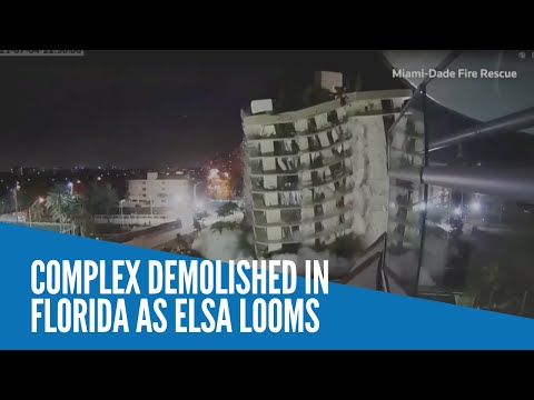 Complex demolished in Florida as Elsa looms