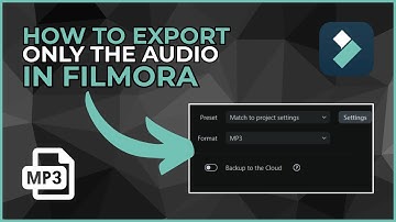 How to Export Only the Audio from a Video in Filmora