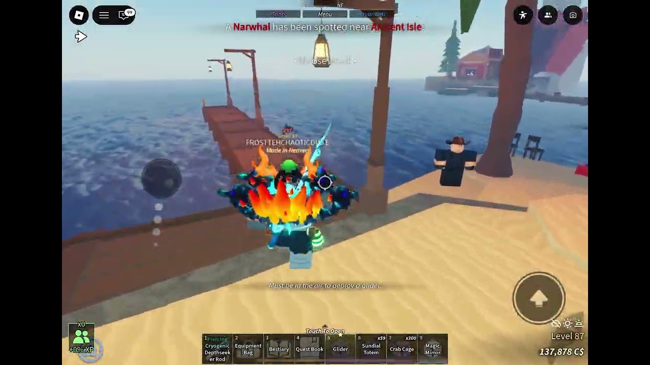 Fisch enchanting my rod with cosmic relic