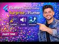 ساخت اپلیکیشن Surprise در Flutter 🎉 | افکت Confetti + پخش صدا + انیمیشن جذاب | بخش آول