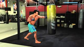 UFC 2 - Easily Get A Rank [Hard Mode] Heavy Bag Quick Hands