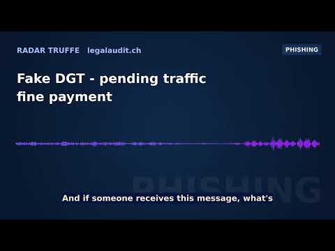 Fake DGT — pending traffic fine payment