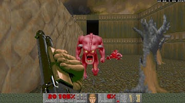 Doom Custom Maps: "My first map" by not_sure - UV blind run