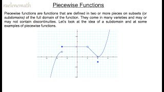 Piecewise Functions