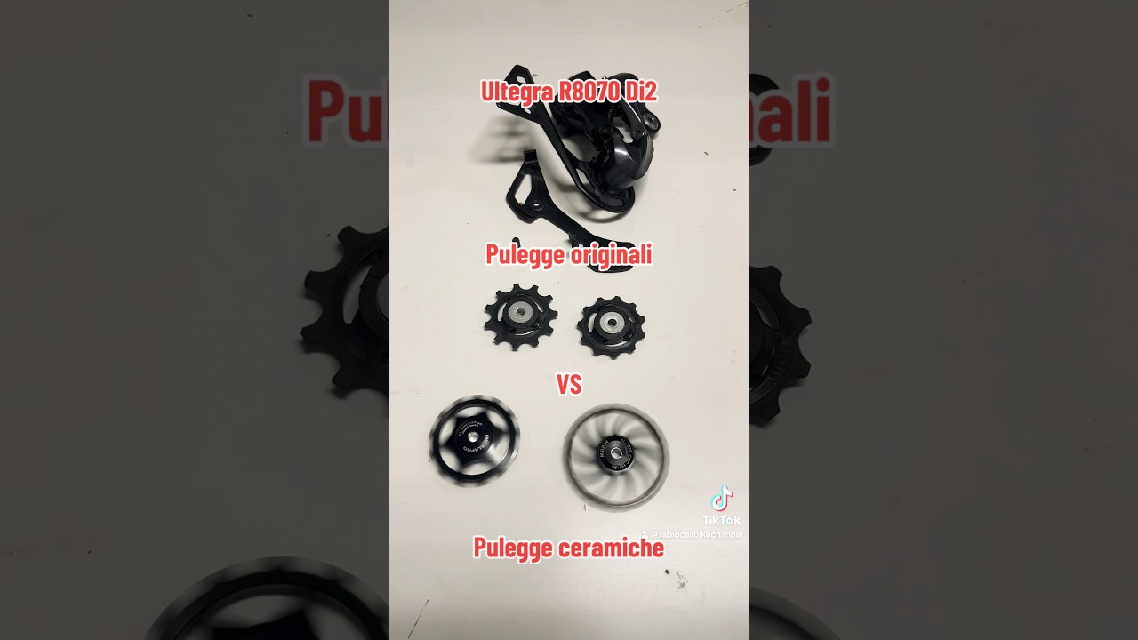 Ultegra di2 pulegge originali vs pulegge ceramiche 