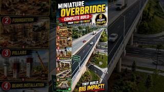 Miniature Bridge Construction | DIY miniature #shorts 🏗️ #diy #miniature #construction #overbridge