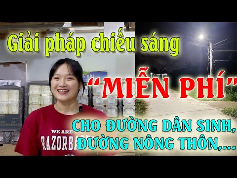 Đèn Đường Năng Lượng Mặt Trời 300w, Chiếu sáng Miễn Phí Cho Đường Nông Thôn