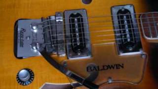 Baldwin Burns Of London Vibraslim Giant Archtop Electric 1960S Guitar