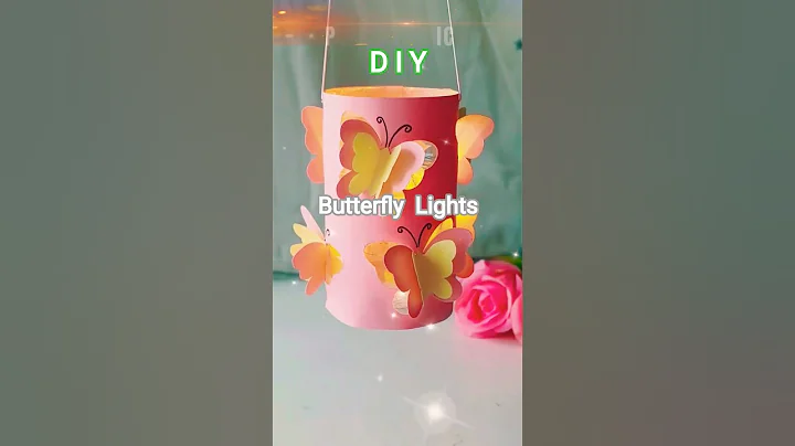 DIY Aesthetic Butterfly Fairy Lights | Easy Home Decor Idea✨🏵️#shorts #ytshorts #diy