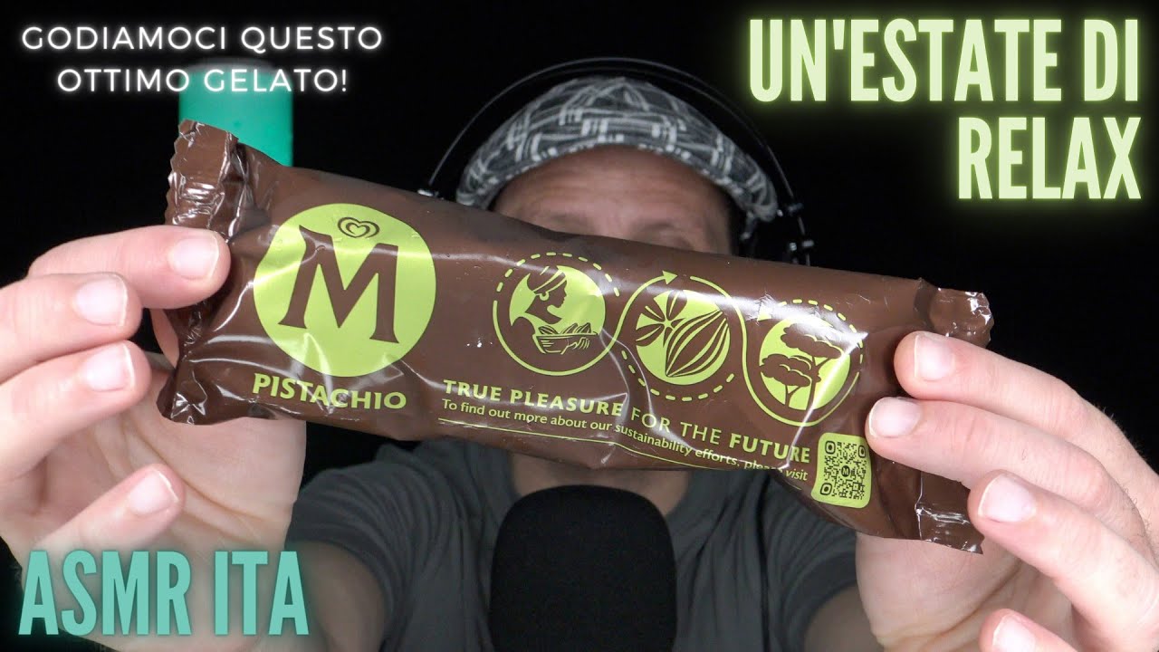 ASMR ITA | Voglia di gelato? RILASSATI mentre ne gusto uno | Mukbang & Eating Sounds 🍦😴🍶