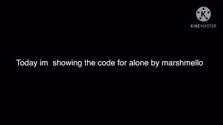 Roblox music code for alone by marshmello