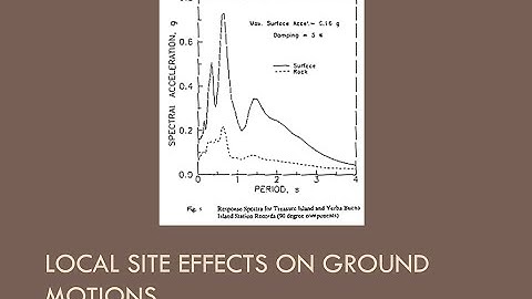 CEEN 545 - Lecture 10 - Local Site Effects on Earthquake Ground Motions