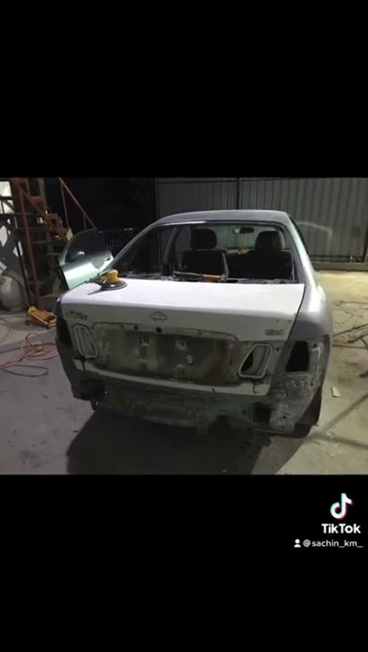 Nissan Sunny accident repair.🚘   #restore #nissan#vehicle #repair