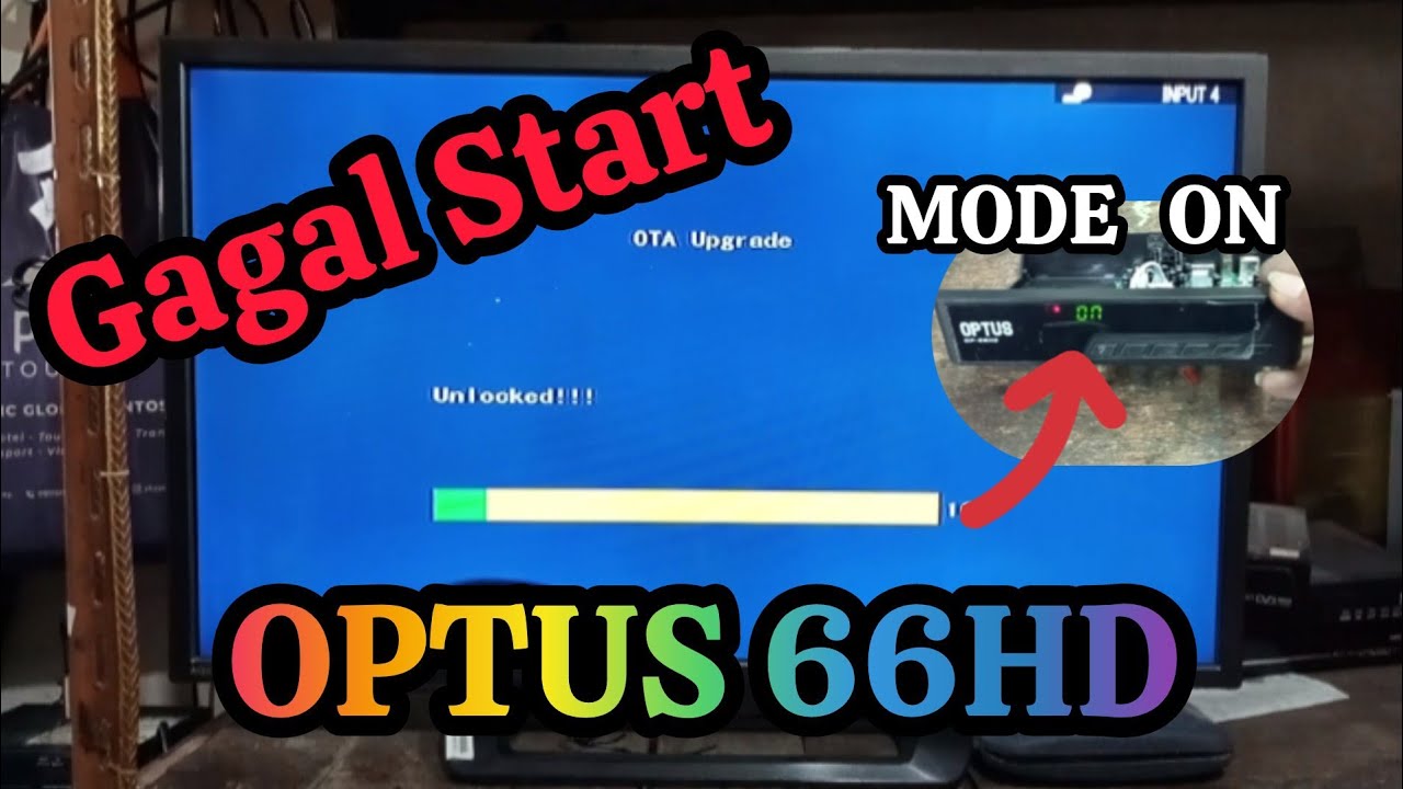 GAGAL START || GAGAL BOOTING || MODE ON || RESTART TERUS || OPTUS 66 HD