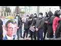 Акция протеста исламских радикалов против Макрона. Москва, Б.Якиманка, посольство Франции.