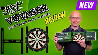 Shot VOYAGER Dartboard Door Hanger Review An easy way to hang dartboard on door Portable Door Hanger Pro Dartboard Hanging System