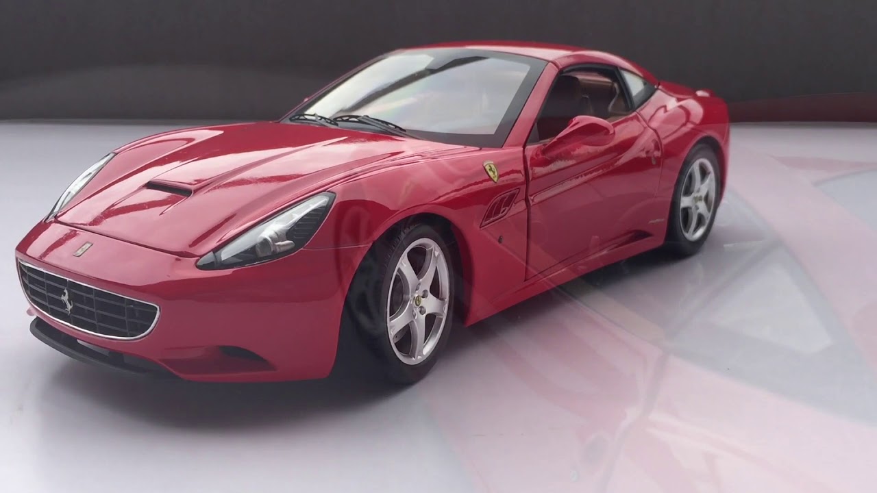 自動車 Mattel Elite 1/18 Ferrari California FERRARI CALIFORNIA 1/18 Hot Wheels Elite - YouTube