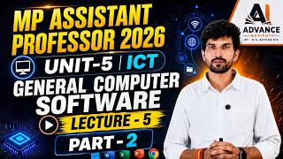 General Computer Software | MP Assistant Professor 2026 | Unit-5 ICT | Lecture 4 | Complete Concept