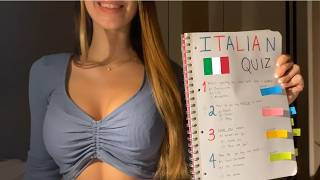 asmr italian quiz, can you get 100%? 🇮🇹