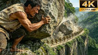 Enemy Troops Ambush the Mountains, Only to Be Crushed by a Farmer's Giant Boulder Trap!