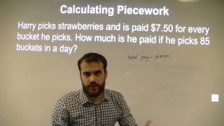 Getting paid 8   piecework part 1