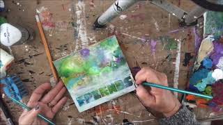 #CreativeHeartMonday March 12 2018 Mixed Media Panel