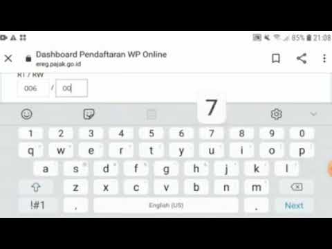 Tutorial Cara Membuat NPWP Secara Online