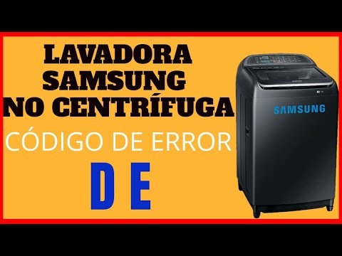 LAVADORA SAMSUNG NO CENTRIFUGA ERROR DE YouTube