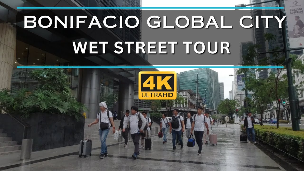 Exploring the Wet Street of BGC | Rainy Day Tour in Bonifacio Global City