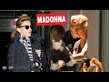 Madonna with her perfectly coiffed hair arrives at airport in NYC