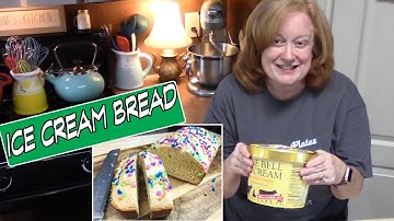2 INGREDIENT ICE CREAM BREAD | Bake with Me Easy Dessert using Ice Cream