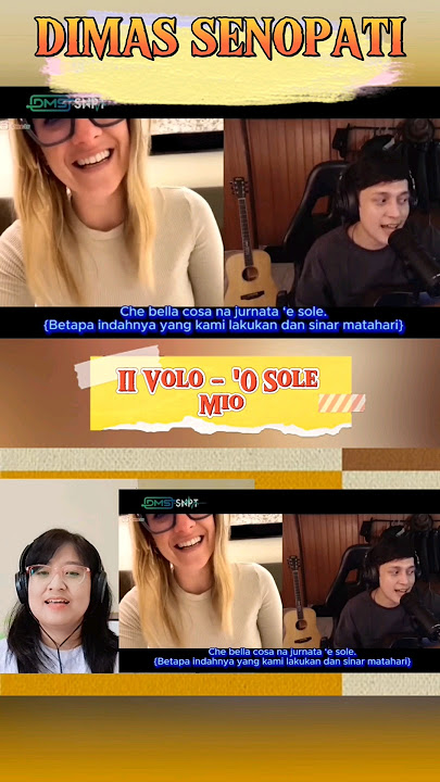 Dimas Senopati - 'O Sole Mio #reaction #coversong #ometv #shorts