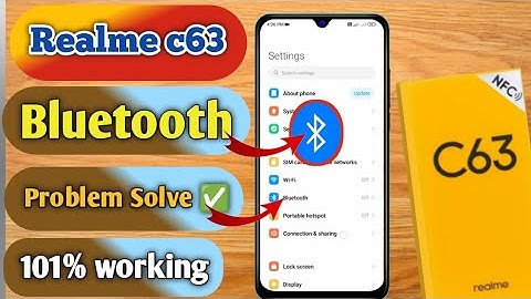 realme c63 bluetooth problem, realme c63 bluetooth connect problem, realme c63